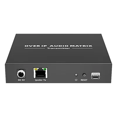 Extensor de Audio sobre IP / PCM 2.0 / Alcance 120 m (393.7 ft) / Matriz Flexible 1:1 1:N N:N / Múltiples Interfaces Analógicas / Protección ESD Nivel 2