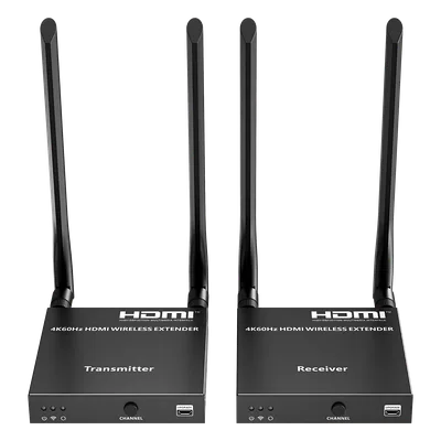 Extensor HDMI Inalámbrico / 4K@60Hz / Resolución 4096x2160 / Tecnología ipcolor STREAM / Banda 5G 5.18-5.24 GHz / Alcance 50 m (164 ft) / Conexión 1 a 4 Pantallas