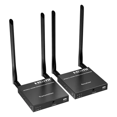 Extensor HDMI Inalámbrico / 4K@60Hz / Resolución 4096x2160 / Tecnología ipcolor STREAM / Banda 5G 5.18-5.24 GHz / Alcance 50 m (164 ft) / Conexión 1 a 4 Pantallas