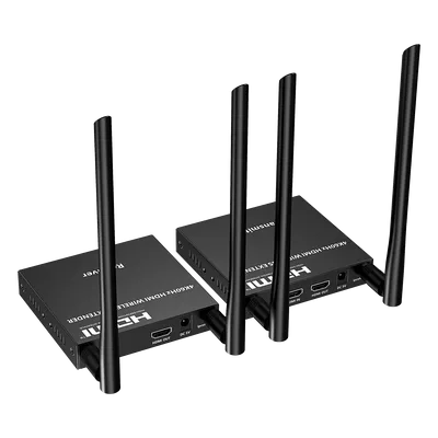 Extensor HDMI Inalámbrico / 4K@60Hz / Resolución 4096x2160 / Tecnología ipcolor STREAM / Banda 5G 5.18-5.24 GHz / Alcance 50 m (164 ft) / Conexión 1 a 4 Pantallas