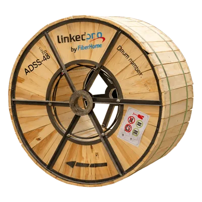 Cable de Fibra Óptica ADSS / Monomodo G.652D / 48 Hilos / Armadura Anti-Roedor / Span 200 m (656.2 ft) / 4 km / Tensión 7000N