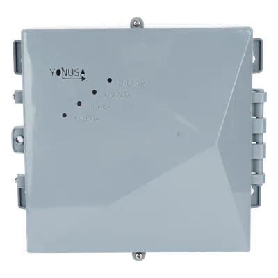 Energizador Perimetral / 12,000 V / 1 J / 2,500 m (8,202 ft) Lineales / Control Remoto con Pánico / Respaldo Batería 3 Días / Alimentación Solar Opcional
