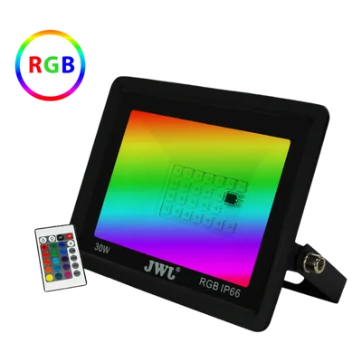 Reflector LED RGB / Multicolor 7 Colores 16 Tonos / IP66 / 10W-50W / 900-4500 Lúmenes / Ángulo 120° / Vida Útil 50,000 Horas