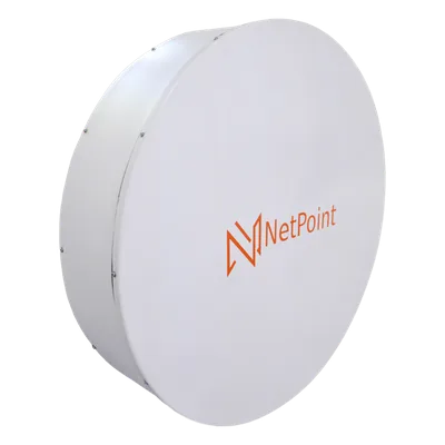 Antena Parabólica Direccional / 60 cm (1.97 ft) / 30 dBi / Banda 4.9 a 6.4 GHz / Polarización Dual Slant / Enlace hasta 30 km (98.4 ft)