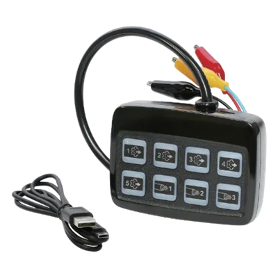 Programador de Luces Auxiliares / Programación Simultánea Múltiple / 12-24 VDC / Panel Portátil / -20°C a 50°C