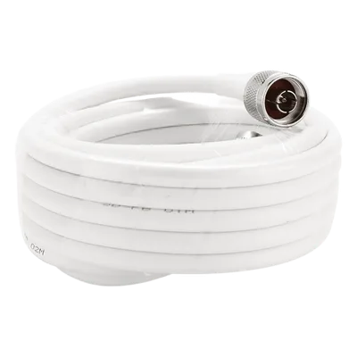 Jumper Coaxial / 18 m (59.06 ft) / Conectores N Macho / 50 Ohm / 6.25 dB @ 2000 MHz / Blindaje >90 dB / Interior y Exterior