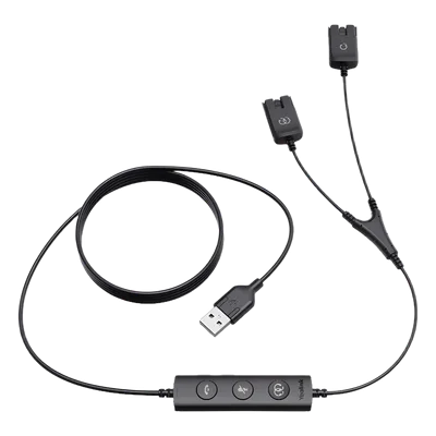 Cable Entrenador en Y / Conexión Dual de Diademas / Compatible Serie YHS / Uso Profesional Continuo