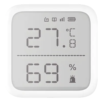 Sensor Inalámbrico de Temperatura y Humedad / Rango -35°C a 99°C / Alcance 800 m (2624.7 ft) / Cifrado AES-128 / Diseño Compacto 2.7" / Interior