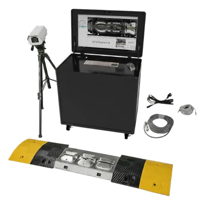 Sistema de Escaneo Subvehicular / Resolución 10000×4096 / Dual Mode Area Scan + Line Scan / LPR >99.9% / IP68 / -40°C a +70°C / Análisis Inteligente de Diferencias