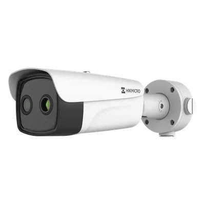 Cámara Bala IP Bi-Espectral / Térmica 384 × 288 / Óptica 5 MP / IA Guanlan / -20°C a 150°C / IP67