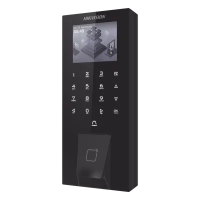 Terminal de Control de Acceso Biométrico / Huella + Tarjeta M1 + PIN + Bluetooth / 5,000 Huellas / 150,000 Eventos / Pantalla LCD Táctil 2.4 / IP65 / PoE / Wi-Fi / Bluetooth
