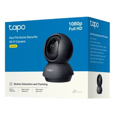 Cámara PTZ IP / 1080p Full HD / Wi-Fi / Visión Nocturna IR 12 m (39.4 ft) / Audio Bidireccional / Seguimiento Automático / microSD 512 GB