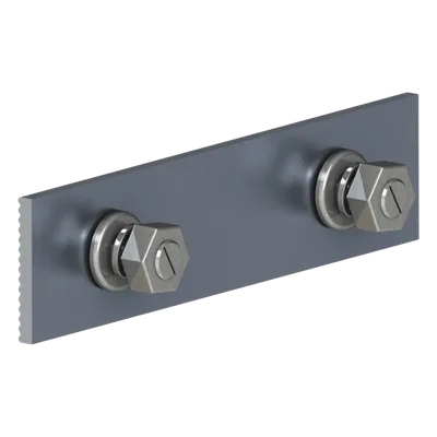 Conector de empalme / Aluminio anodizado / Riel 21 / Diseño compacto