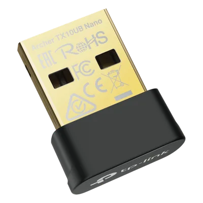 Adaptador USB Nano Wi-Fi 6 / Dual Band 900 Mbps / Bluetooth 5.3 BLE / WPA3 / 1024-QAM / OFDMA / MU-MIMO / 0.76 × 0.62 × 0.29 in