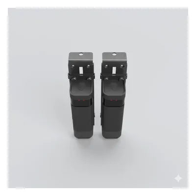 Sensor de Haz Infrarrojo Inalámbrico / Triple Frecuencia 409-458 MHz / Alcance 20 m (65.6 ft) / IP54 / Ajuste Angular ±90° / Batería Litio 2300 mAh