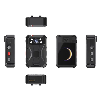 Cámara Corporal IP / Grabación 2K a 30 fps / Fotografía 40 MP / Transmisión 4G Wi-Fi GPS / IP68 MIL-STD-810G / Pantalla 2.4" LCD / 64 GB / Batería 12 h