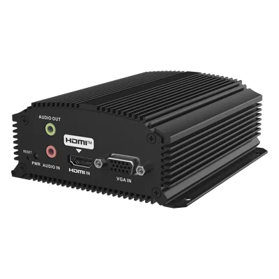 Codificador de Vídeo IP / 4K / H.265 / Entrada HDMI y VGA / Audio / RS-485 / Micro SD 128 GB