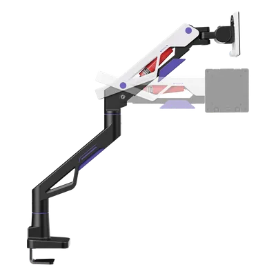 Brazo para Monitor / 24 a 57 Pulgadas / Carga 30 kg / VESA 75x75 a 200x200 / Inclinación +70° a -45° / Giro ±90°