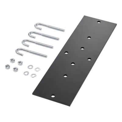 Accesorio de Soporte Final / Escalerilla 18 in (1.5 ft) / Acero / Acabado en Polvo RAL 9005 / Negro