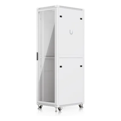 Gabinete Rack de Piso / 42U / 600 x 800 mm (31.5 in) / 800 kg (1763.7 lb) / Puerta de Vidrio Templado / Ventiladores Integrados / Ruedas con Bloqueo