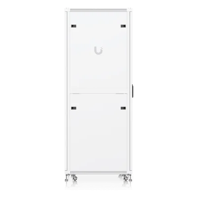 Gabinete Rack de Piso / 42U / 600 x 800 mm (31.5 in) / 800 kg (1763.7 lb) / Puerta de Vidrio Templado / Ventiladores Integrados / Ruedas con Bloqueo