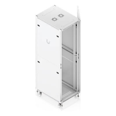 Gabinete Rack de Piso / 42U / 600 x 800 mm (23.6 x 31.5 in) / Carga Estática 800 kg (1763.7 lb) / Puerta Perforada / Ventiladores Integrados / Ruedas con Seguro