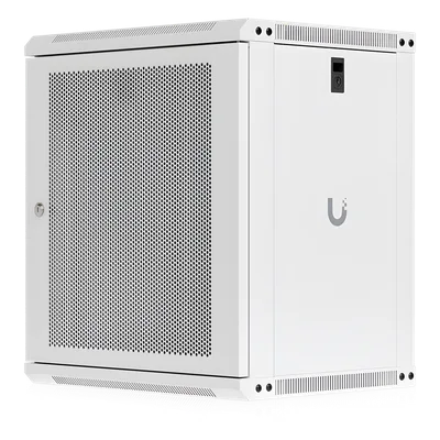 Gabinete Rack 12U / Montaje en Pared / Profundidad 450 mm (17.7") / Puerta Perforada / Ventilación Integrada 50 dB(A) / Paneles con Llave