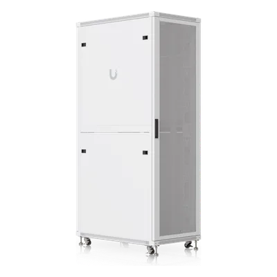 Gabinete de Rack 42U / 600 x 1000 mm / Carga 800 kg (1763.7 lb) Estática / Ventilación Integrada / Puertas Perforadas / Totalmente Ensamblado
