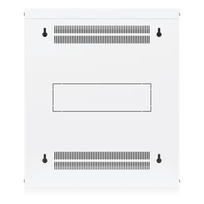 Gabinete Rack 12U / Montaje en Pared / 550 x 450 mm / Puerta de Vidrio Templado / Ventilación Integrada / Capacidad 50 kg
