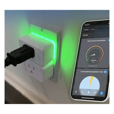 Enchufe Inteligente Wi-Fi / Medición de Potencia 15A / 110V / Sin Hub / Compatible Alexa y Google / Control por App