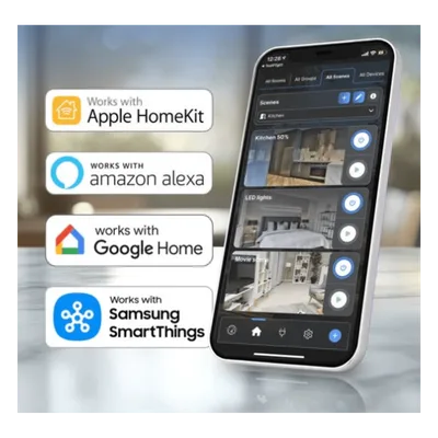 Enchufe Inteligente Wi-Fi / Medición de Potencia 15A / 110V / Sin Hub / Compatible Alexa y Google / Control por App
