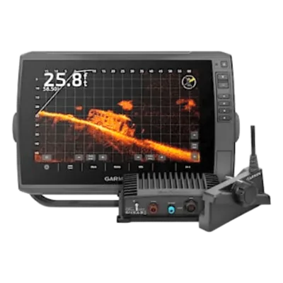 Plotter de Navegación / Pantalla Táctil IPS 10" WXGA 1280x800 / GPS Multibanda Multiconstelación 10 Hz / CHIRP ClearVü y SideVü / Compatible con LiveScope y Panoptix / IPX7