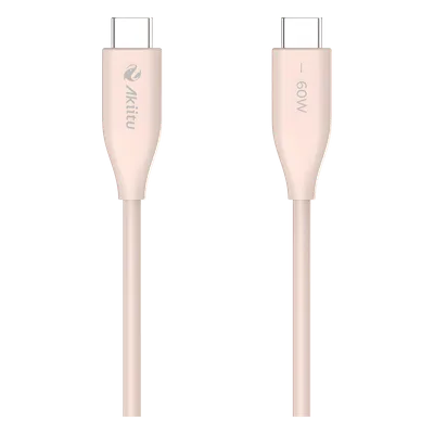 Cable de Carga USB-C a C / 240W / GaN / 1.5 m (4.92 ft) / Transferencia 480 Mbps / Silicona Anti-Enredos / Aluminio Anodizado