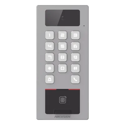 Terminal de Control de Acceso / Videoportero Multiapartamento / 2 Megapixel / IP65 & IK09 / 10,000 Huellas / 100,000 Tarjetas / PoE / 2 Relays / Wi-Fi