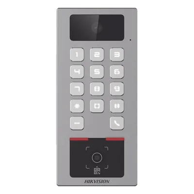 Teclado con Lector de QR / Cámara 2 Megapixel / Videoportero Multiapartamento / IP65 & IK09 / PoE / 2 Relays / Control de 2 Puertas