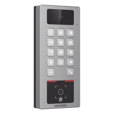 Teclado con Lector de QR / Cámara 2 Megapixel / Videoportero Multiapartamento / IP65 & IK09 / PoE / 2 Relays / Control de 2 Puertas