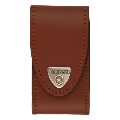 Funda de Piel / Cierre Velcro / 10 cm Alto / 0.1 kg / Color Café