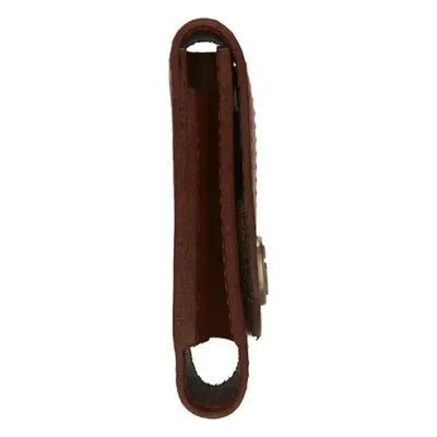 Funda de Piel / Cierre Velcro / 10 cm Alto / 0.1 kg / Color Café
