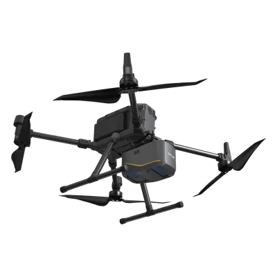 Sistema LiDAR para UAV / Escáner Láser 1200 m Alcance / 550.000 Puntos/s / 8 Retornos / Cámara RGB 45 MP / IMU 500 Hz / Precisión 5 cm @300 m / 3937 pies Alcance / 3.4 lb Peso