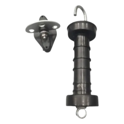 Manija de Puerta para Cerco Eléctrico / PP + Metal Reforzado / Colgador 20 cm (7.9 in) / Terminal 8 cm (3.1 in) / Peso 190 g