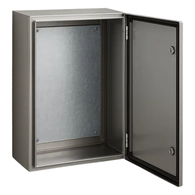 Gabinete de Acero Inoxidable / IP66 / 600x800x300 mm / 23.6x31.5x11.8 in / Carga 50 kg / Placa Galvanizada