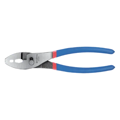 Pinza Mecánica / 8 Pulgadas / Acero al Carbono / Mordaza Dentada / Cortador de Alambre Integrado / Mango Ergonómico