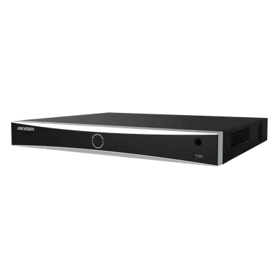 NVR IP / 32 Canales / 12 Megapixel (4K) / 16 Puertos PoE+ / Reconocimiento Facial / AcuSense / 2 Bahías HDD / HDMI 4K / Alcance PoE 300 m (984.3 ft)