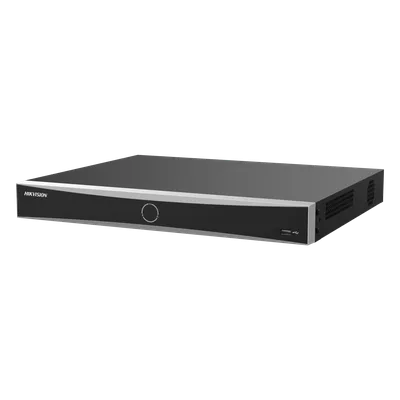 NVR IP / 12 Megapixel (4K) / 8 Canales / 8 Puertos PoE+ / 80W Total / 2 Bahías HDD / HDMI 4K / Alarmas I/O / PoE Extendido 300 m (984.3 ft)