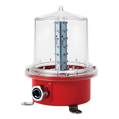Luz de Obstrucción Aeronáutica LED / Baja Intensidad Tipo B / Certificación ICAO / IP66 / 24W / -30°C a +50°C / Aluminio y Policarbonato