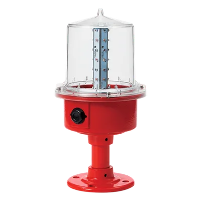 Luz de Obstrucción Aeronáutica / LED Baja Intensidad Tipo B / 110 VCA / IP66 / ICAO / Poste / -30°C a +50°C