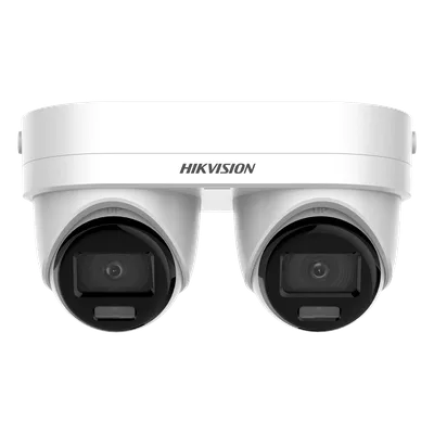 Cámara IP Dual Lente / 4 Megapixel por Sensor / WDR 120 dB / IR 10 m (32.8 ft) / IP67 / IK10 / PoE / Audio Bidireccional