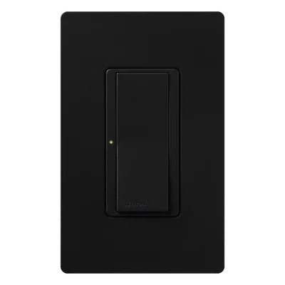 Switch de Paleta / Un Solo Polo / Multilocación / 120 V / 8 A / LED de Ubicación / Color Negro
