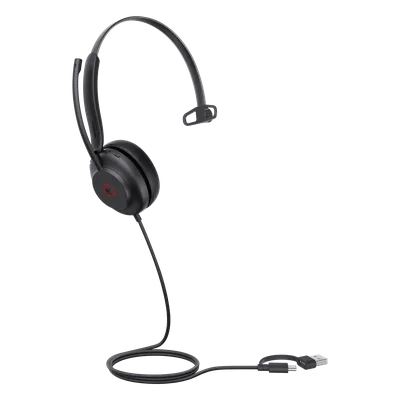 Diadema USB / Mono / Cancelación Activa de Ruido / Altavoz 35 mm / Busylight Automático / Certificación Teams