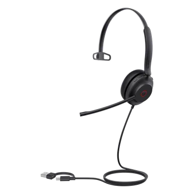 Diadema USB / Mono / Cancelación Activa de Ruido / Altavoz 35 mm / Busylight Automático / Certificación Teams